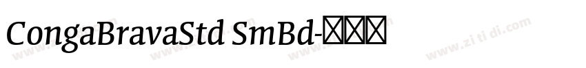 CongaBravaStd SmBd字体转换